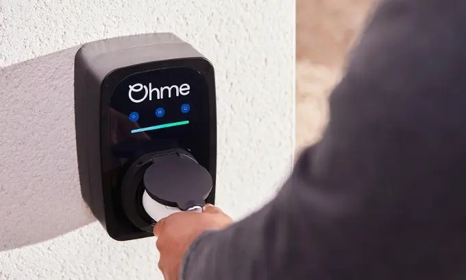 an Ohme home charger